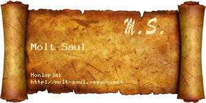 Molt Saul névjegykártya